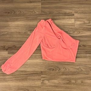 One Shoulder Cropped Going Out Top